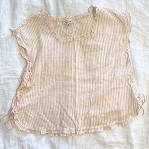 Sweet Madewell Cotton Top w/ruffle details